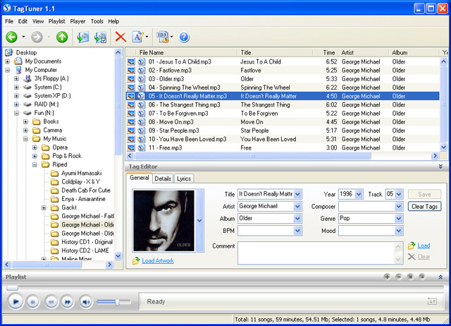 TagTuner - Tag editor, covers and tags finder, player