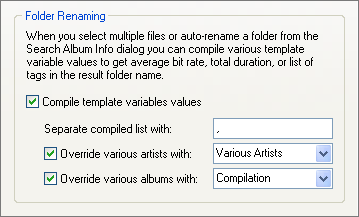 Folder Renaming options