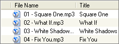 Renamed mp3 album